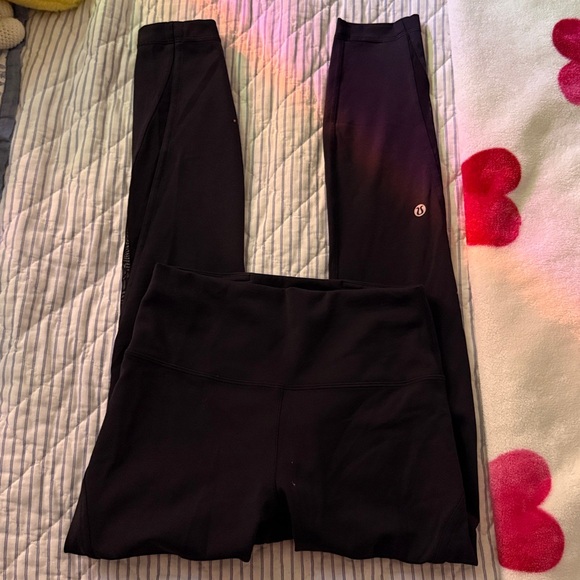 Lululemon Mesh Black Leggings - Picture 1 of 5